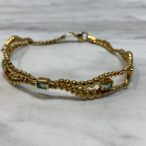 K18 エメラルド(1.25ct)付きブレスレット