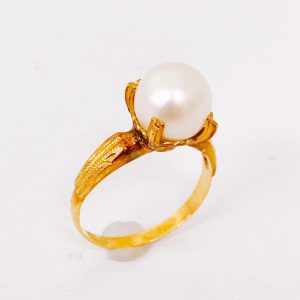 K18 パール付リング