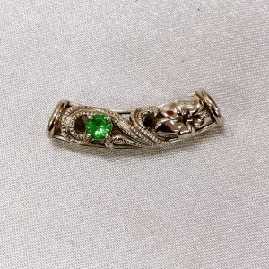 K18WG ペリドット付チャーム