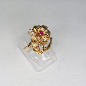 K18 ルビー(0.05ct)リング