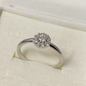 K18WG メレダイヤ(0.23ct)リング