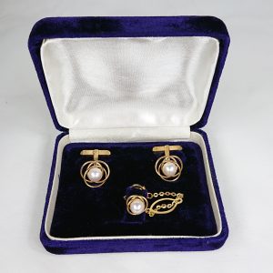 K18 カフスピン ネクタイピン