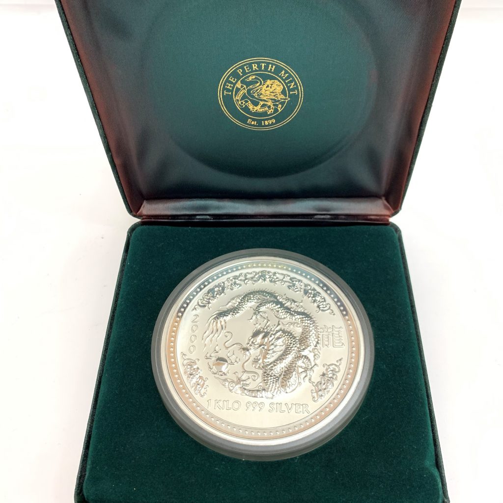 オーストラリア30ドル　1kg銀貨　辰年2000年