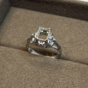 Pt850 石の取れたリング