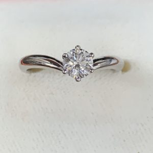 Pt900 ダイヤモンド0.40ct付リング