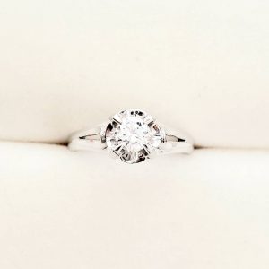 Pt900 ダイヤ 0.24Ct リング