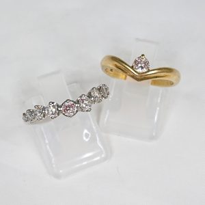 Pt900 K18 ダイヤモンド付リングまとめ