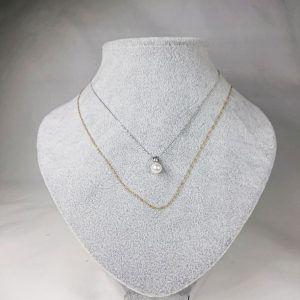 K18WG/K18 ネックレス