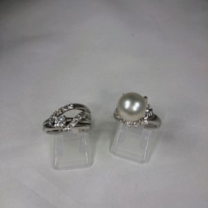 Pt900 メレダイヤ付きリング