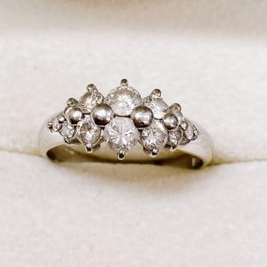 Pt900 メレダイヤ1.026ct付 リング