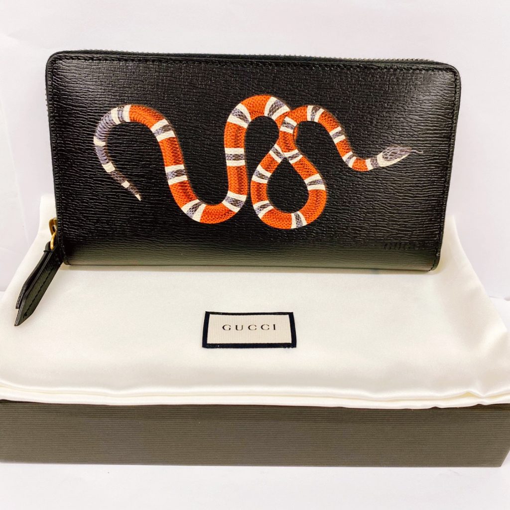 gucci スネーク 長財布-