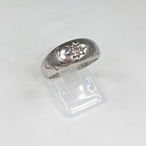 Pt900 ダイヤ(0.10ct)付リング