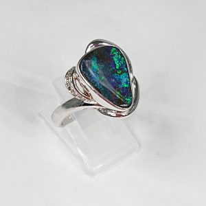 Pt900 ブラックオパール(5.3ct)付リング