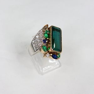 K18 エメラルド(5.21ct)付リング