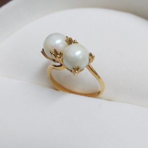 パールK18リング