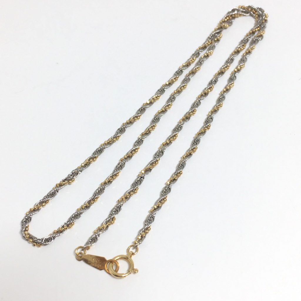 K18YG/Pt850コンビデザインネックレス！ 