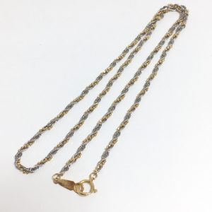 K18/Pt850 コンビネックレス