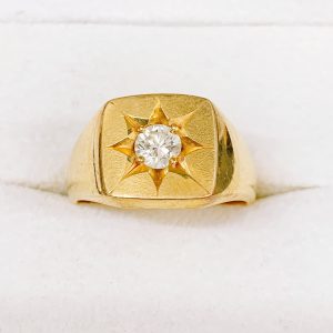 K18 イエローダイヤ0.5ct付 リング