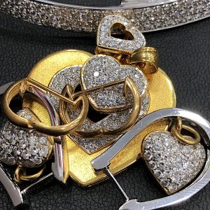 K18 Pt900ネックレス・ピアス