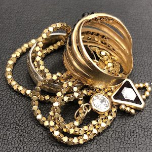 K18 ネックレス リング・純銀リング