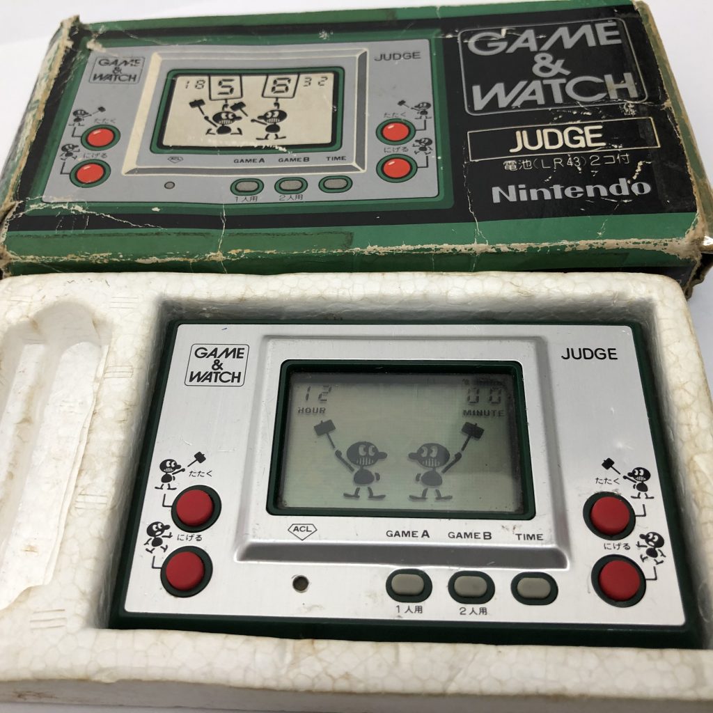 大特価得価中古★任天堂★ゲームウォッチ★ジャッジ★レトロ電子ゲーム★昭和レトロ★GAME WATCH JUDGE★ビンテージ激レア★動作確認済 ゲームウォッチ