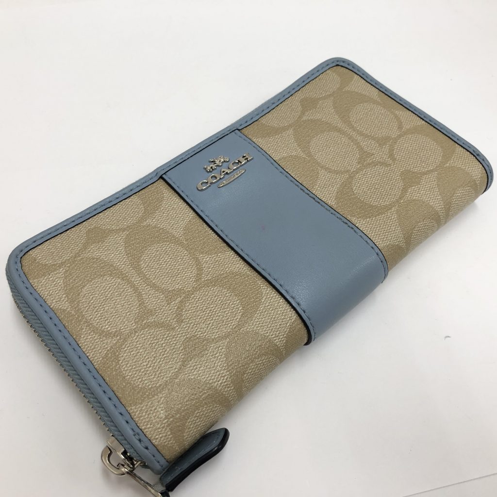 SALE55%OFF 新品 COACHコーチ ラウンドファスナー長財布 シグネチャー