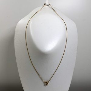 K18ネックレス0.22ctダイヤ付き