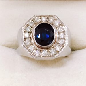 Pt900 サファイヤ リング