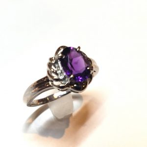 Pt900 アメジストリング