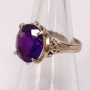 Pt900 アメジストリング