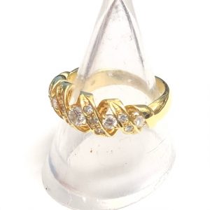 K18リングメレダイヤ付き