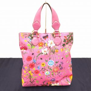 GUCCI フローラ キャンバス トートバッグ