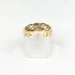 K18 メレダイヤ (0.06ct) 付リング