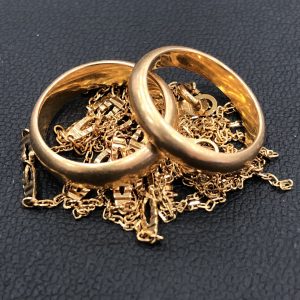 K18リング ネックレス