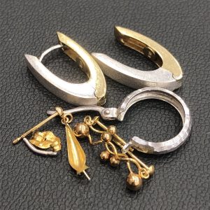 K18 K14 K14WGピアス