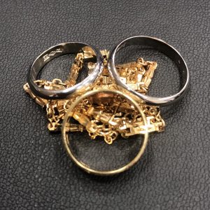 K18 Pt900 リング ネックレス