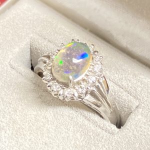 Pt900 オパールリング