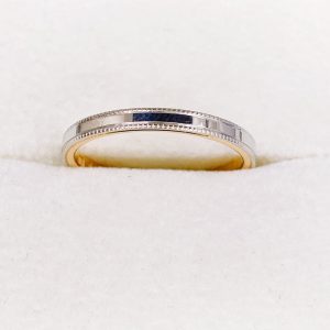 K18/Pt900 コンビ リング