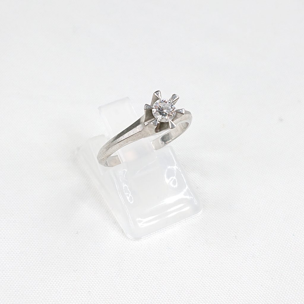 Pt900 ダイヤモンド(0.22ct)付リング