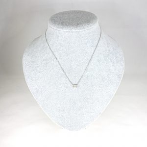 Pt850 ダイヤモンド(0.36ct)付きネックレス