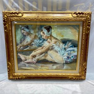 赤石文雄作　肉筆パステル画　１０号