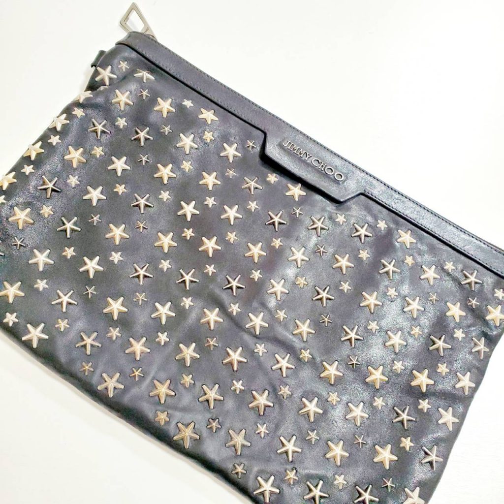 ✮正規品✮ JIMMY CHOO ジミーチュウ クラッチバッグ 星柄 µ ...