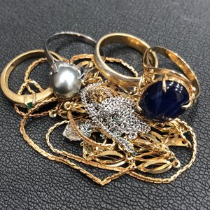 K18 K14WG Pt850 リング ネックレス