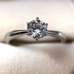 Pt900 0.32ct ダイヤモンドリング
