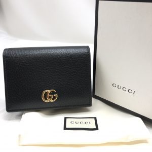 GUCCI GGマーモント 二つ折り財布