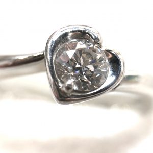 Pt900 0.378ct ダイヤモンドリング