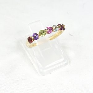 K18 トルマリン付リング