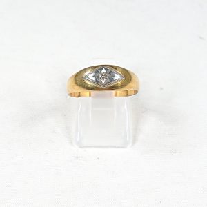 K18 メレダイヤ(0.05ct)付きリング