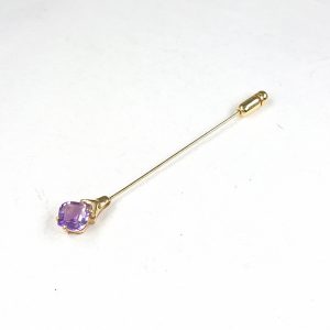K18 アメジスト(1.66ct)付き スカーフピン