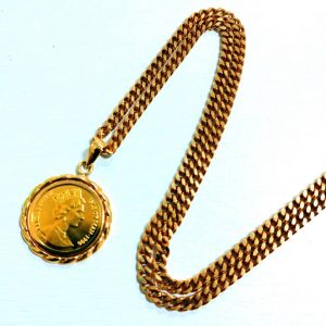 K24金貨トップ ネックレス